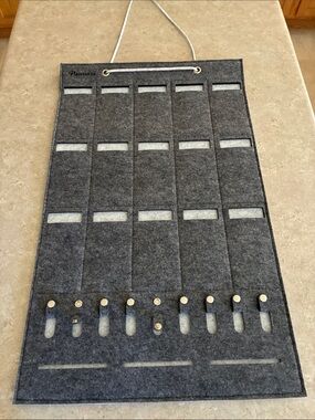 Felt Hanging Jewelry Organizer - sunglasses Dark Gray